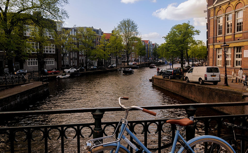 Amsterdam Brücke über Prinsengracht