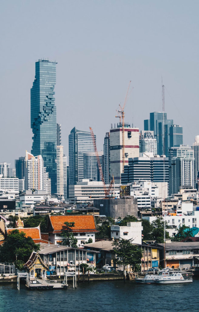 Bangkok Aussicht vom Einkaufszentrum ICONSIAM aufs Maha Nakhon