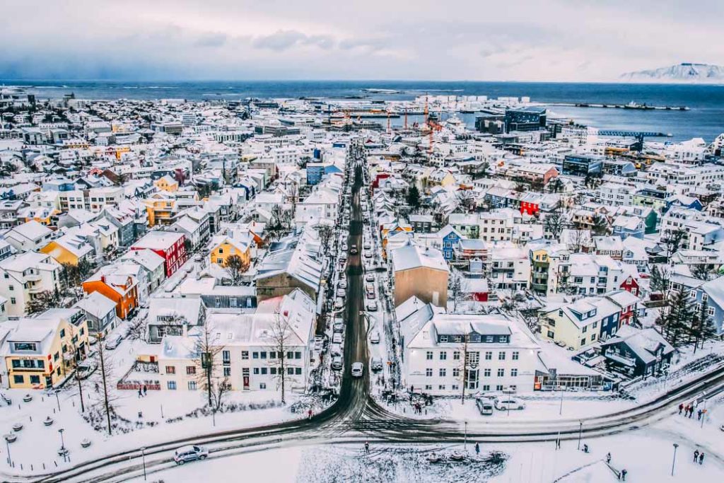 Reykjavík Blick von der Hallgrimskirche