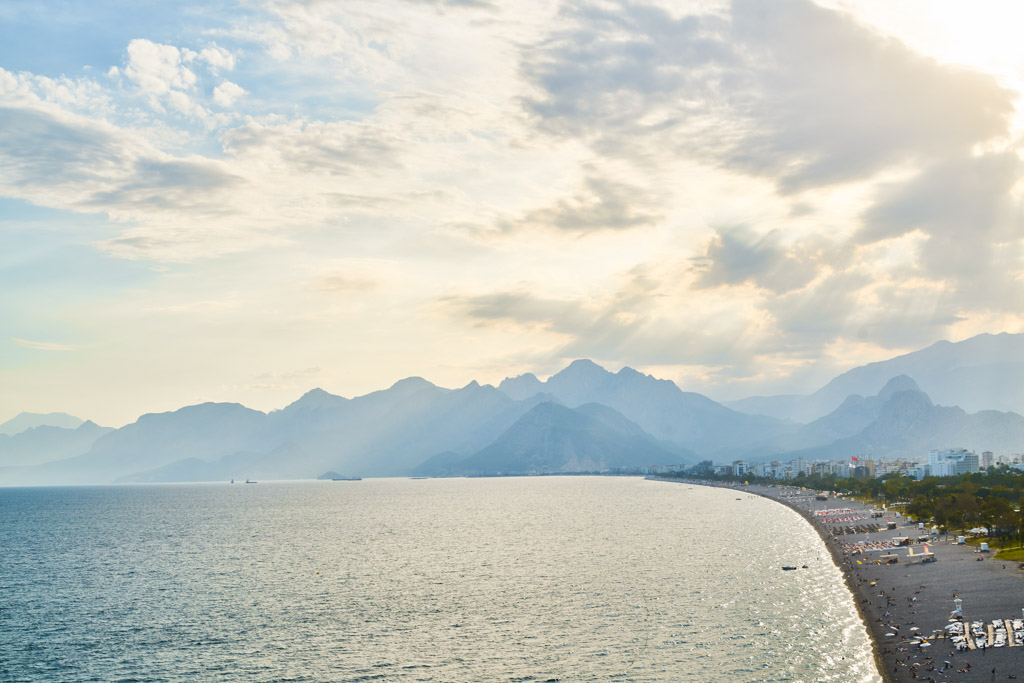 Antalya Blick auf Konyaaltı Beach